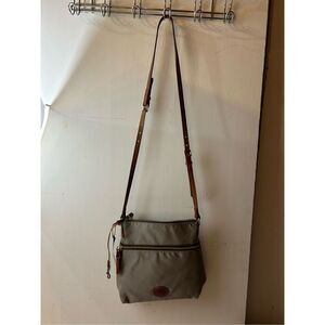 Dooney Burke crossbody Grey 2 zipper retails $128 new.